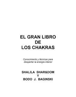 Libro PDF Esotérico Chakras El Gran Libro de los Chakras